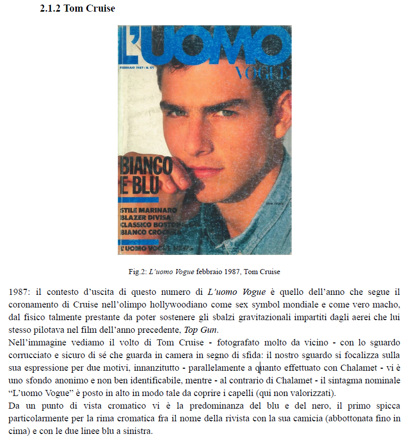 L’Uomo magazine cover featuring Tom Cruise