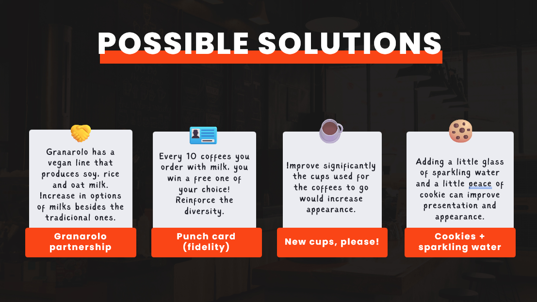 Final improvement proposals slide