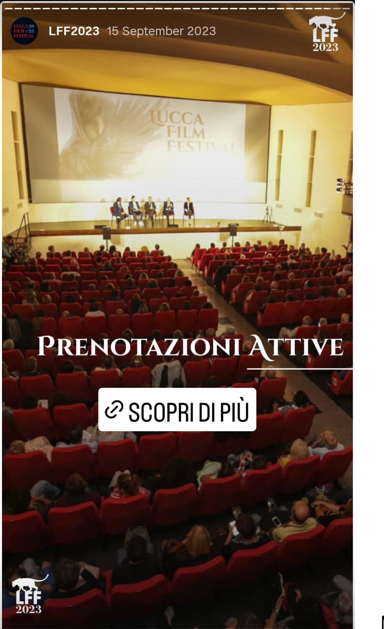 Opening festival Instagram story designed as a call to action