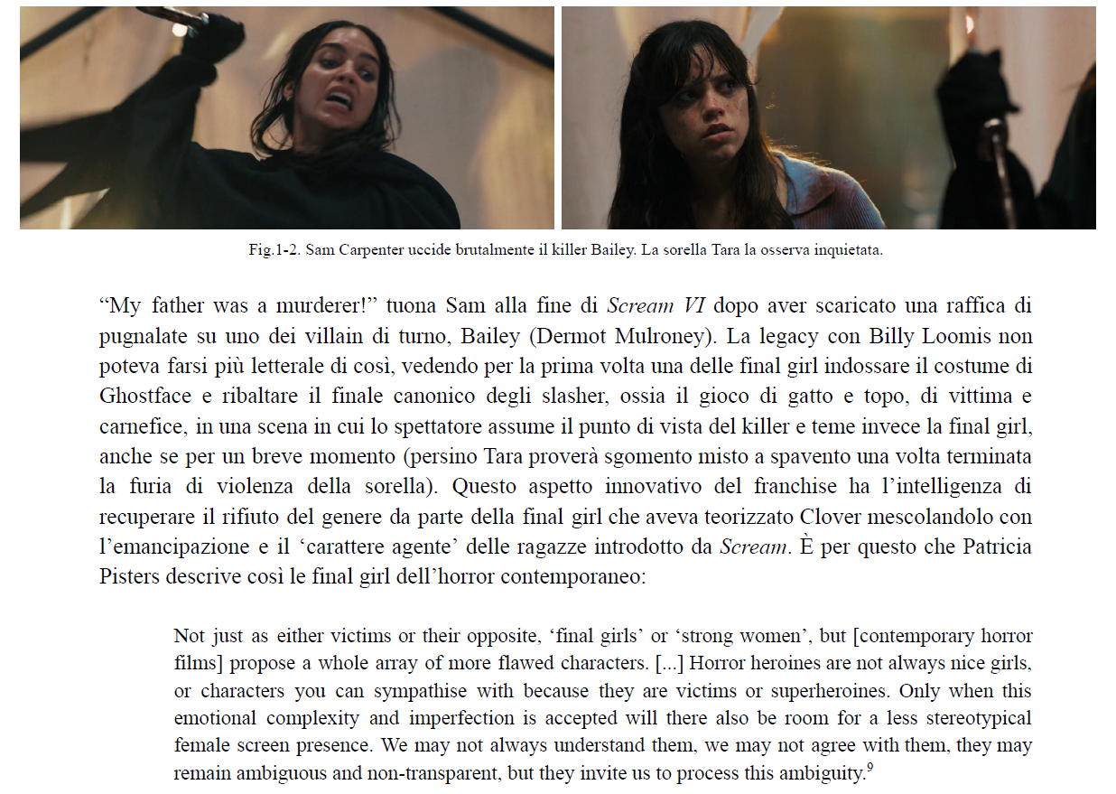 Essay page with a visual reference illustrating the analysis