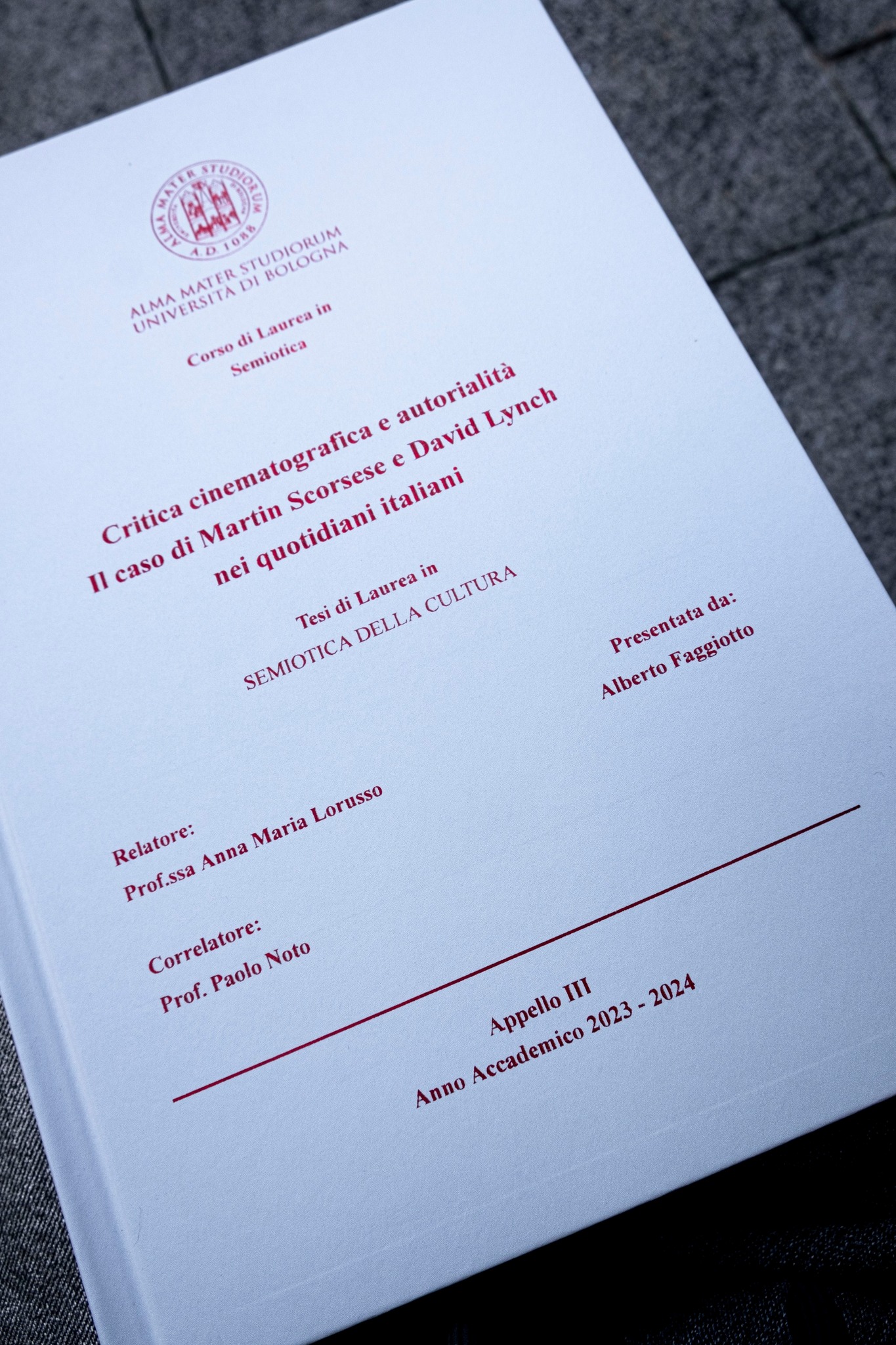 Title page of the thesis