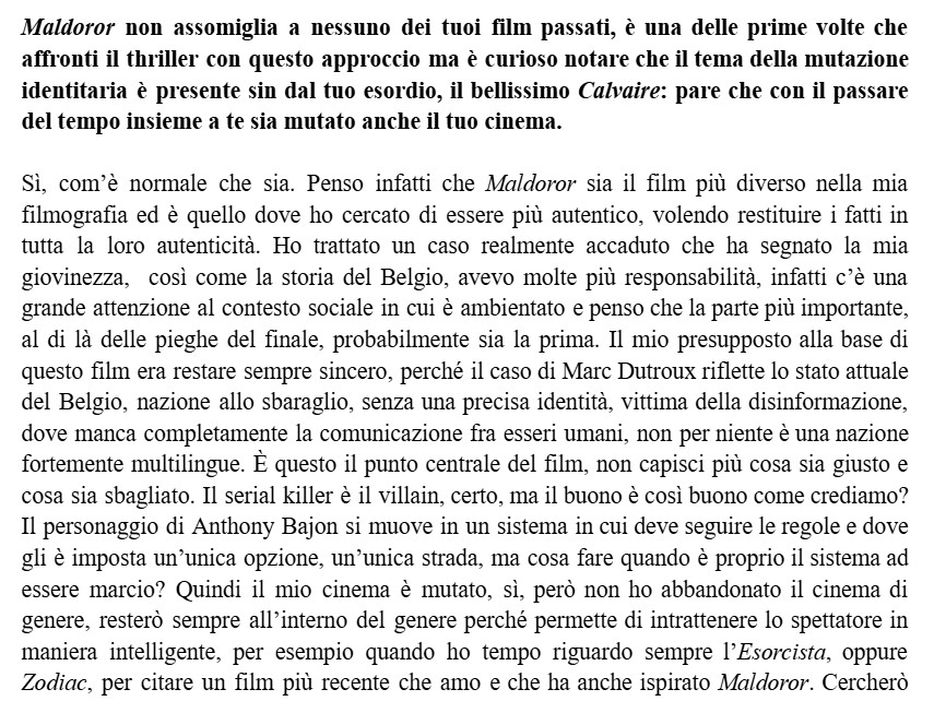 Excerpt from an interview published on framescinema.com